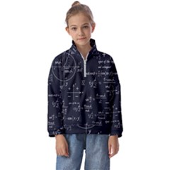 Mathematical-seamless-pattern-with-geometric-shapes-formulas Kids  Half Zip Hoodie by Salman4z