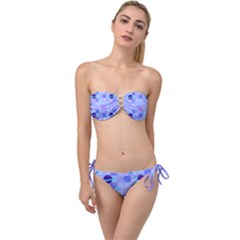 Seamless-pattern-pastel-galaxy-future Twist Bandeau Bikini Set by Salman4z