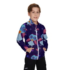 Owl-pattern-background Kids  Windbreaker by Salman4z