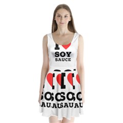 I Love Soy Sauce Split Back Mini Dress  by ilovewhateva