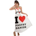 I love pastry danish Backless Maxi Beach Dress View1