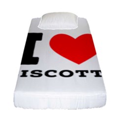 I Love Biscotti Fitted Sheet (single Size) by ilovewhateva