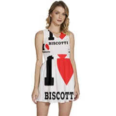 I Love Biscotti Sleeveless High Waist Mini Dress by ilovewhateva