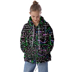 Math-linear-mathematics-education-circle-background Kids  Oversized Hoodie by Salman4z