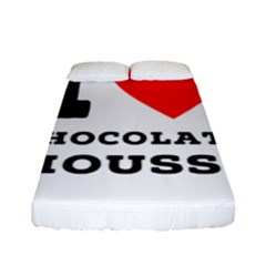 I Love Chocolate Mousse Fitted Sheet (full/ Double Size) by ilovewhateva