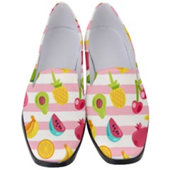 Tropical-fruits-berries-seamless-pattern Women s Classic Loafer Heels by Salman4z