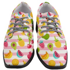 Tropical-fruits-berries-seamless-pattern Women Heeled Oxford Shoes by Salman4z