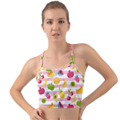 Tropical-fruits-berries-seamless-pattern Mini Tank Bikini Top by Salman4z