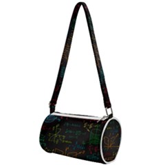 Mathematical-colorful-formulas-drawn-by-hand-black-chalkboard Mini Cylinder Bag by Salman4z