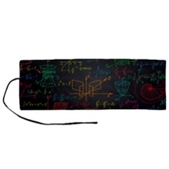 Mathematical-colorful-formulas-drawn-by-hand-black-chalkboard Roll Up Canvas Pencil Holder (m) by Salman4z