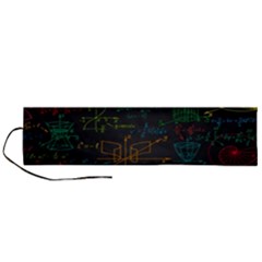 Mathematical-colorful-formulas-drawn-by-hand-black-chalkboard Roll Up Canvas Pencil Holder (l) by Salman4z