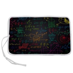 Mathematical-colorful-formulas-drawn-by-hand-black-chalkboard Pen Storage Case (s) by Salman4z