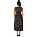 Mathematical-colorful-formulas-drawn-by-hand-black-chalkboard Sleeveless Round Neck Midi Dress View4