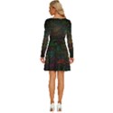 Mathematical-colorful-formulas-drawn-by-hand-black-chalkboard Long Sleeve Wide Neck Velvet Dress View4