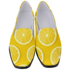 Lemon-fruits-slice-seamless-pattern Women s Classic Loafer Heels by Salman4z