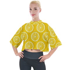 Lemon-fruits-slice-seamless-pattern Mock Neck Tee by Salman4z