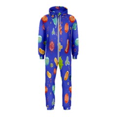 Virus-seamless-pattern Hooded Jumpsuit (kids) by Salman4z