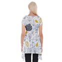 Doodle-seamless-pattern-with-autumn-elements Short Sleeve Side Drop Tunic View2