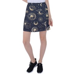 Asian-seamless-pattern-with-clouds-moon-sun-stars-vector-collection-oriental-chinese-japanese-korean Tennis Skirt by Salman4z