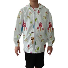 Forest-seamless-pattern-with-cute-owls Kids  Hooded Windbreaker by Salman4z