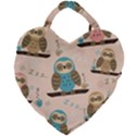 Seamless-pattern-owls-dream-cute-style-pajama-fabric Giant Heart Shaped Tote View2