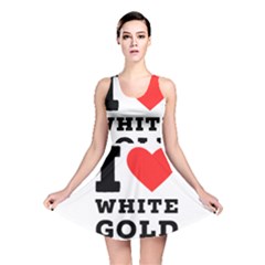 I Love White Gold  Reversible Skater Dress by ilovewhateva