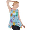 Cute-kawaii-ice-cream-seamless-pattern Side Drop Tank Tunic View1