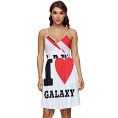 I Love Galaxy  V-neck Pocket Summer Dress  by ilovewhateva