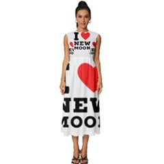 I Love New Moon Sleeveless Round Neck Midi Dress by ilovewhateva