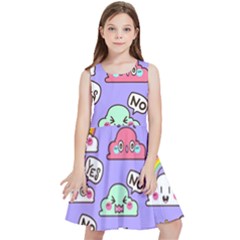 Cloud-seamless-pattern -- Kids  Skater Dress by Salman4z