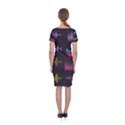 Colorful-sound-wave-set Classic Short Sleeve Midi Dress View2