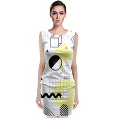 Graphic-design-geometric-background Classic Sleeveless Midi Dress by Salman4z