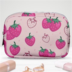 Seamless-strawberry-fruit-pattern-background Make Up Pouch (small) by Salman4z