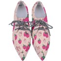 Seamless-strawberry-fruit-pattern-background Pointed Oxford Shoes View1