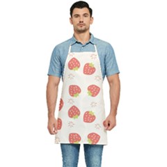 Strawberries-pattern-design Kitchen Apron by Salman4z