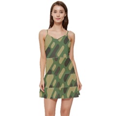 Camouflage-pattern-background Short Frill Dress by Salman4z