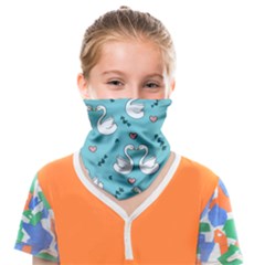 Elegant Swan Pattern Design Face Covering Bandana (kids) by pakminggu