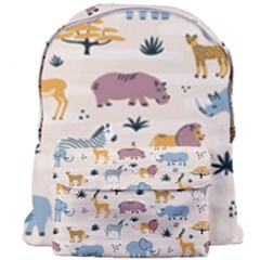 Wild Animals Seamless Pattern Giant Full Print Backpack by pakminggu