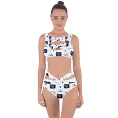 Cute Cameras Doodles Hand Drawn Bandaged Up Bikini Set  by pakminggu