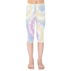 Tie Dye Pattern Colorful Design Kids  Capri Leggings  by pakminggu