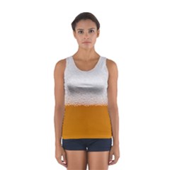 Beer Foam Bubbles Alcohol Glass Sport Tank Top  by pakminggu