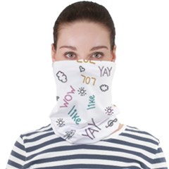 Doodle Pattern Face Seamless Bandana (adult) by pakminggu