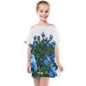 Flowers Roses Rose Nature Bouquet Kids  One Piece Chiffon Dress View1