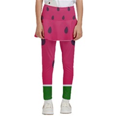 Watermelon Fruit Summer Red Fresh Food Healthy Kids  Skirted Pants by pakminggu