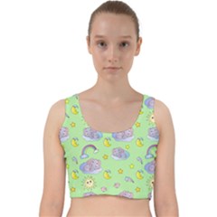 Elephant Sleeping Elephants Background Velvet Racer Back Crop Top by pakminggu