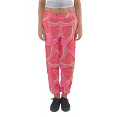 Watermelon Background Watermelon Wallpaper Women s Jogger Sweatpants by pakminggu