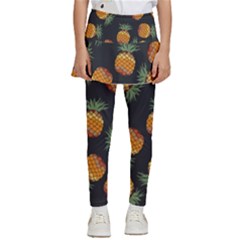 Pineapple Background Pineapple Pattern Kids  Skirted Pants by pakminggu