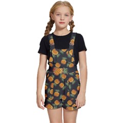 Pineapple Background Pineapple Pattern Kids  Short Overalls by pakminggu