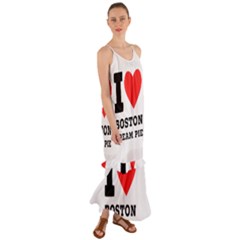 I Love Boston Cream Pie Cami Maxi Ruffle Chiffon Dress by ilovewhateva