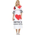 I love Boston cream pie Double Cuff Midi Dress View1